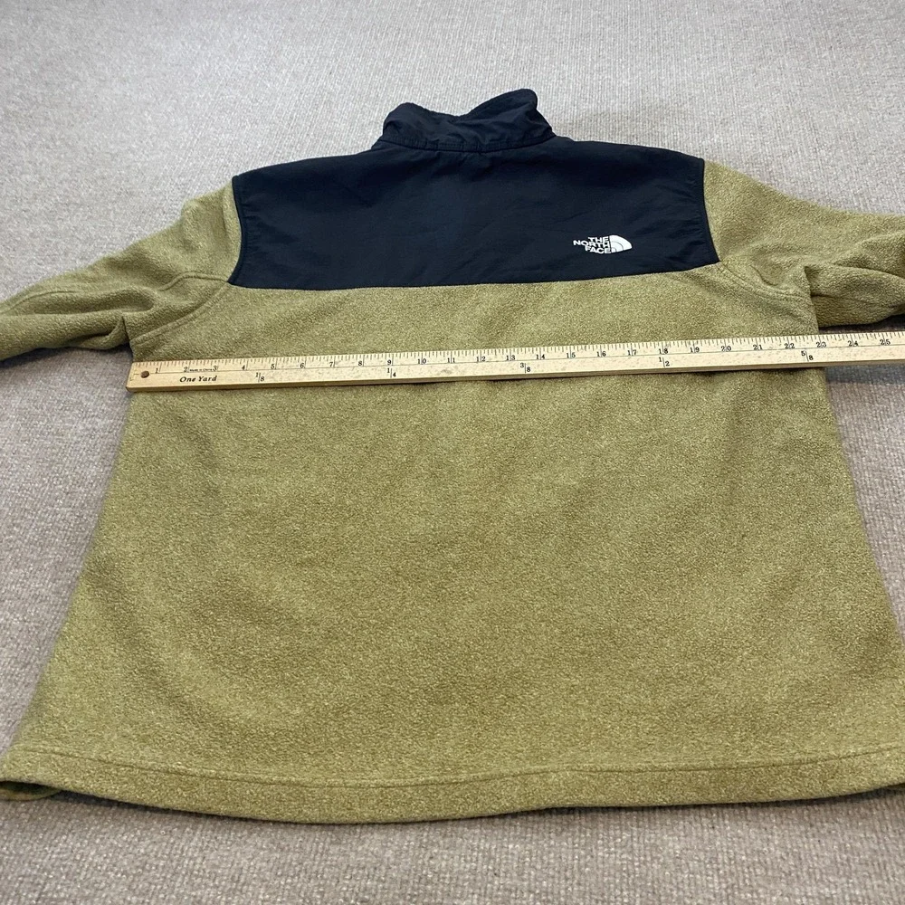 The North Face Jacket Mens Large Green Fleece Full‎ Zip Windbreaker Outdoor